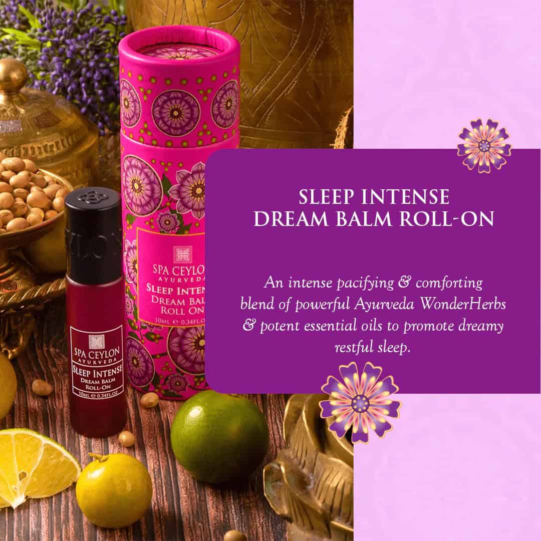 Relaxing sleep balm with Ayurveda herbs and essential oils for peaceful rest - Spa Ceylon.