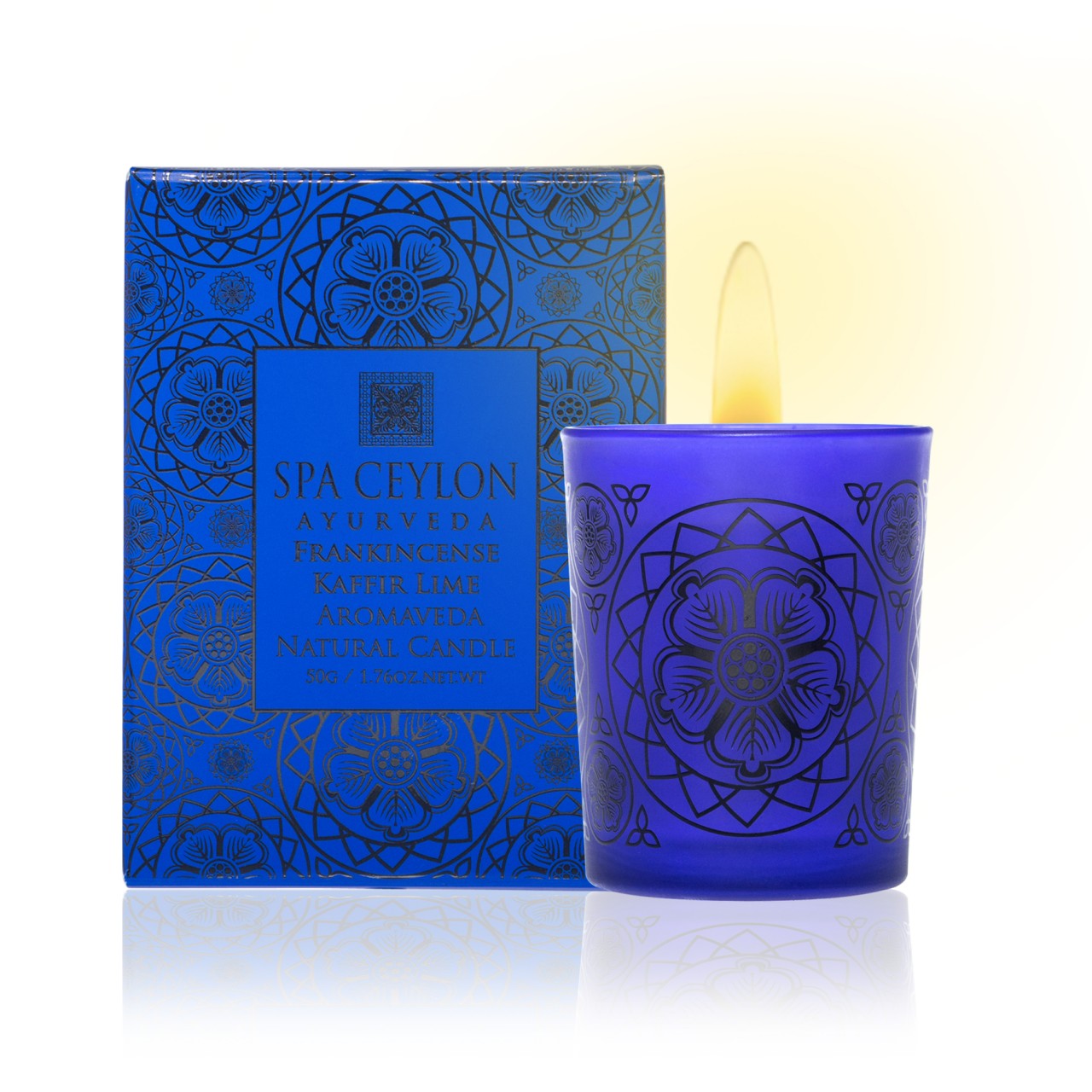 Ceylon Elephant Frankincense Kay Lime - Aromaveda Natural Candle 50g