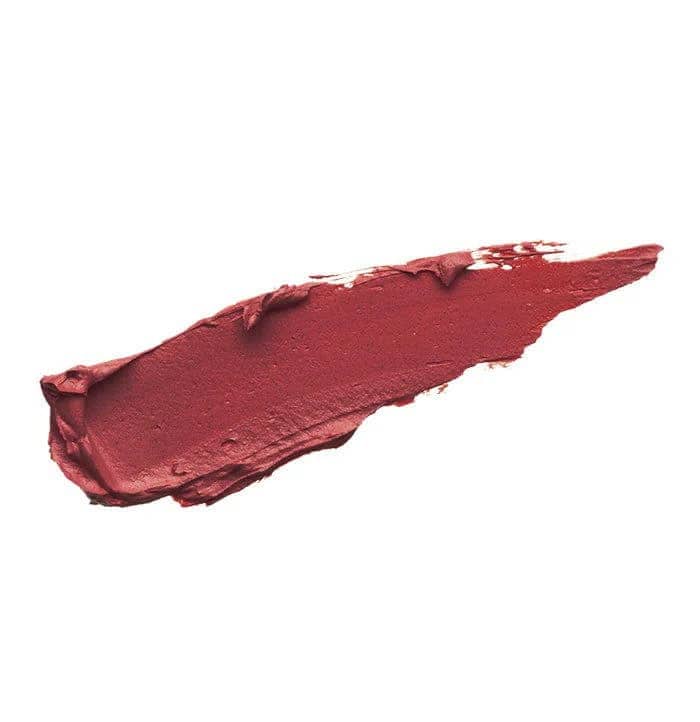 Vibrant red lipstick swatch from Spa Ceylon cosmetics collection.