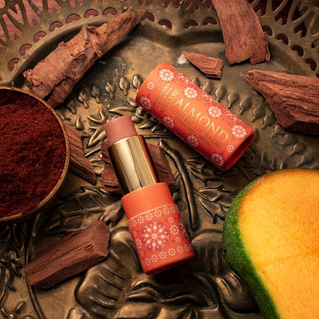 Almond Tinted Lip Balm - Sandalwood SPF 15+ - Image 6
