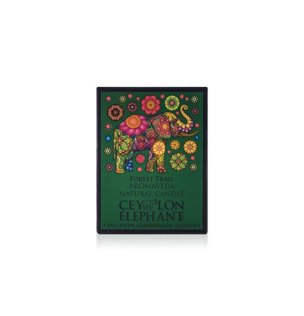 Ceylon Elephant - Forest Trail - Aromaveda Natural Candle - 50g - Image 5