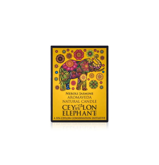 Ceylon Elephant Neroli Jasmine - Aromaveda Natural Candle 50g - Image 5