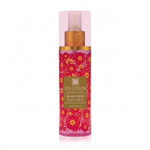 Vegan floral body spray with Island Rose essential oil by Spa Ceylon.