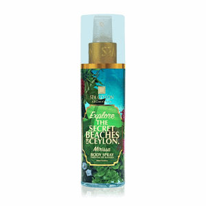 Aromatherapy body spray with Ceylon secrets and natural essential oil blends.