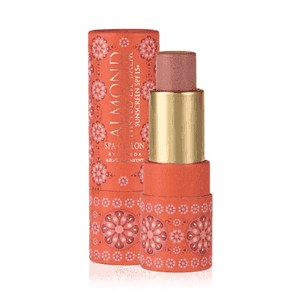 Lotus Blossom scented lip balm from Spa Ceylon in decorative pink packaging.
