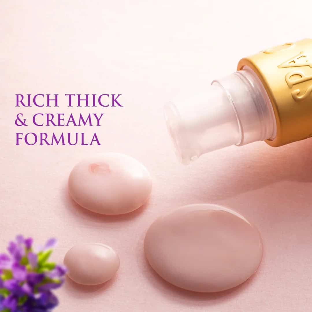Smooth cream skincare product with rich, thick, and creamy formula for luxurious beauty treatments.